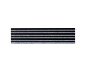Wooden wall panel 2700 x 300mm (Grey - Matte black)